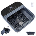 Doulami Collapsible Foot Spa Massager with Heat & Massage Rollers,Temp Control,Bubble,Touch Screen,Remote Control
